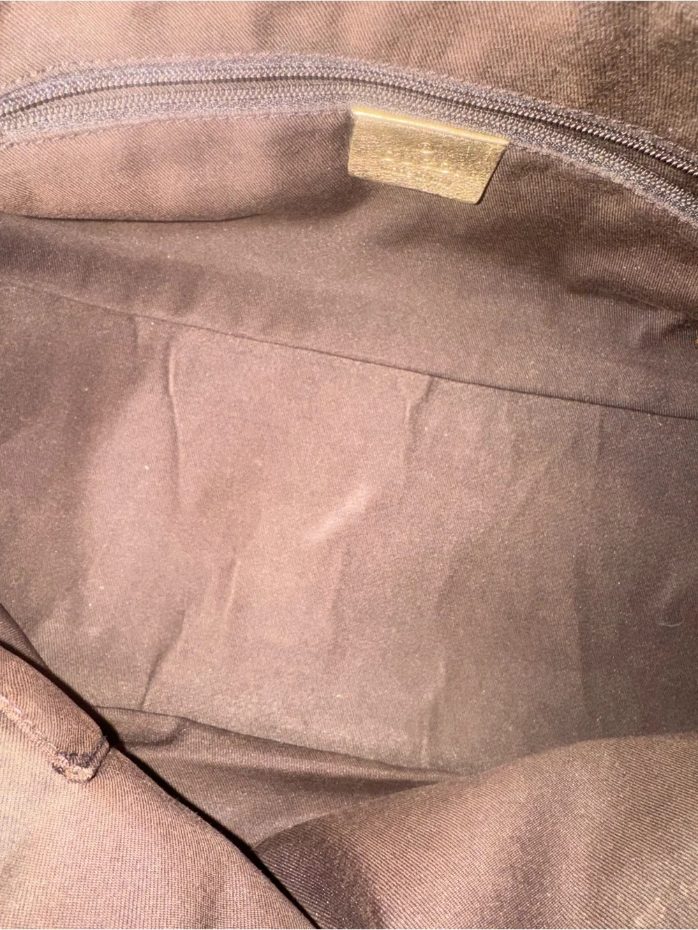 Gucci princy Brown/gold Monogram Boston Bag EUC (guaranteed authentic)